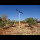 Einer der ehemals beinahe 36.000 Telegraphenmasten zwischen Adelaide und Darwin